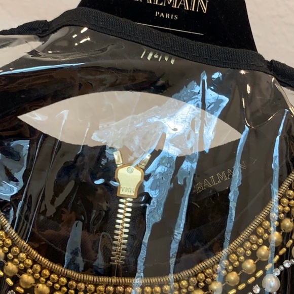 Balmain x H&M Eagle Embroidered Beaded Dress US 4 RARE NEW YEARS PARTY - Picture 6 of 7